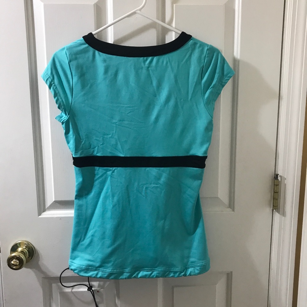 Boston Proper Sport Workout Drawstring Top - Picture 2 of 5